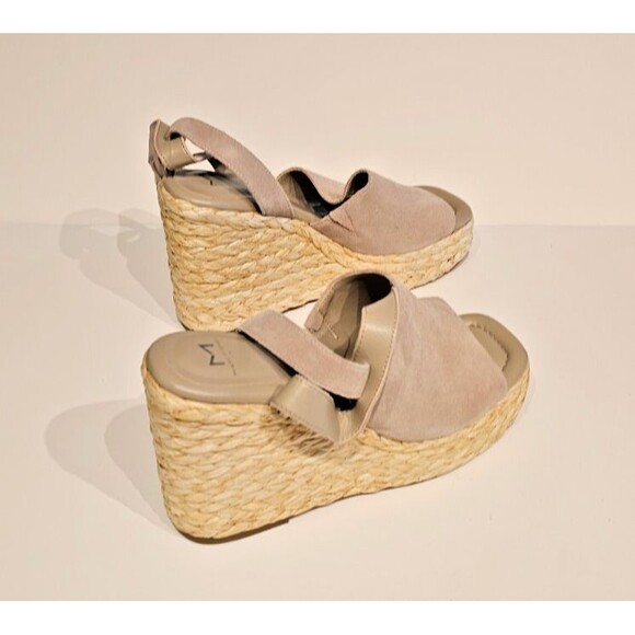 NEW Marc Fisher LTD Suede Espadrille Wedges Nelly SIZE 11 - Picture 5 of 6